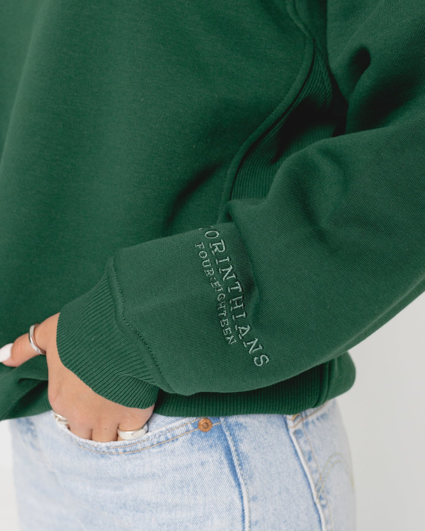 Signature Sweater Forest Green