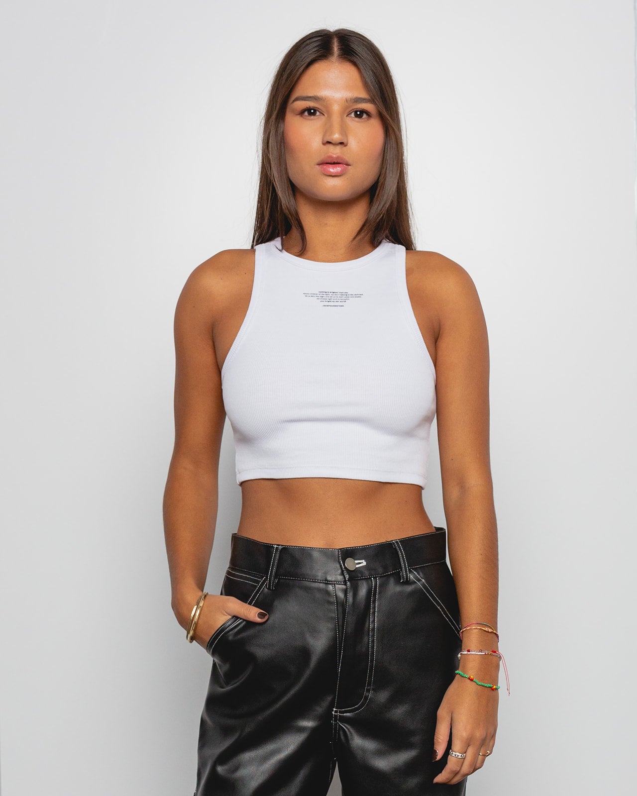 S&A Top cropped white