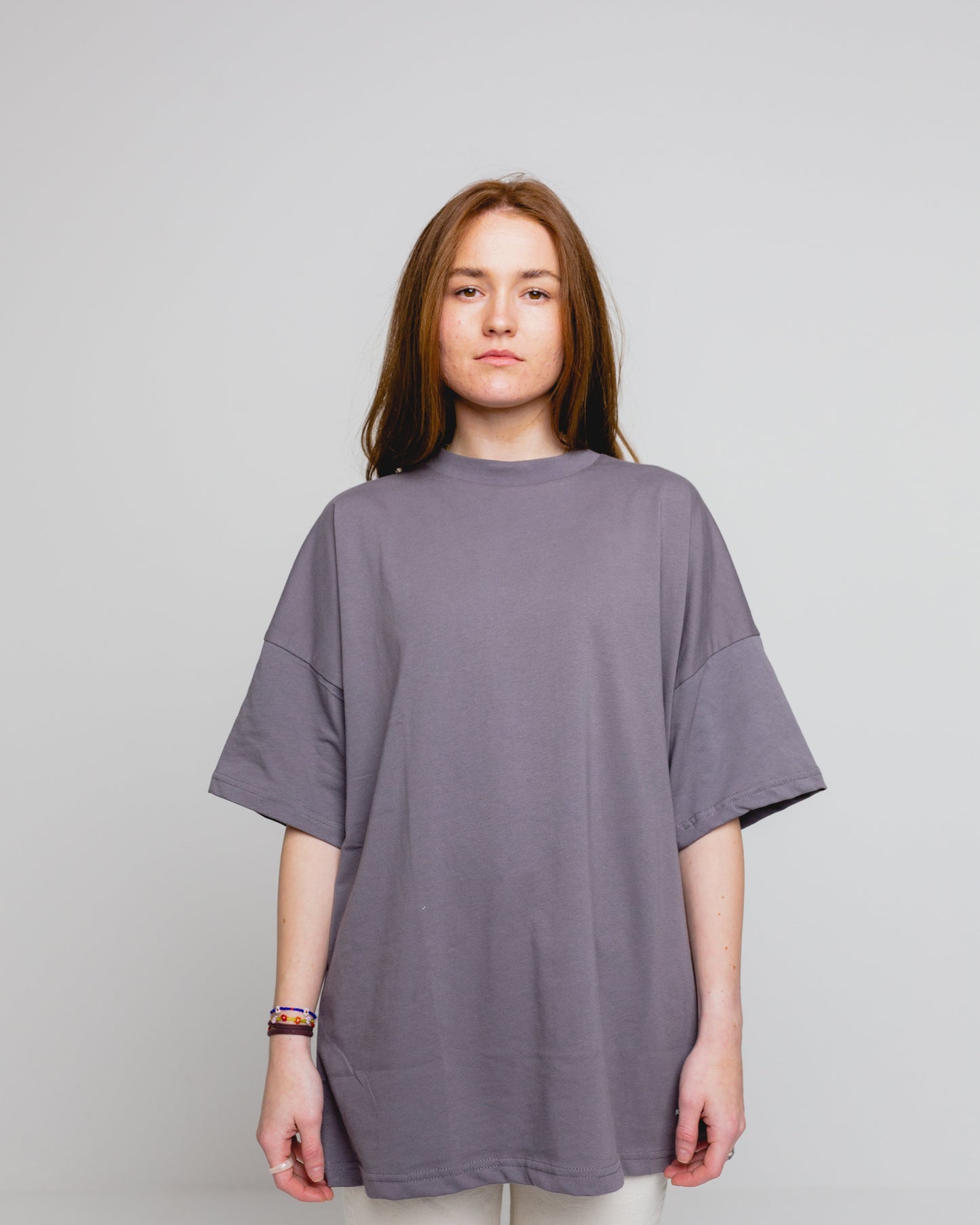 Sober & Awake Oversized Tee Grey