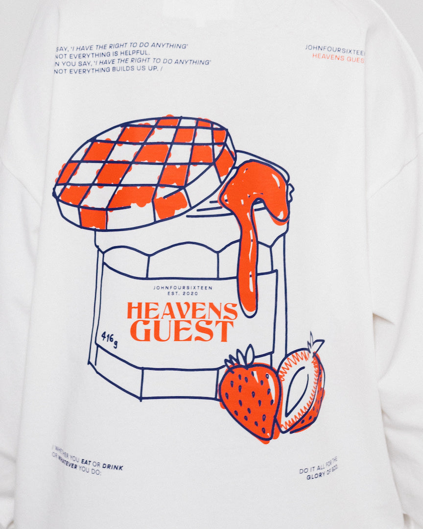 Longsleeve Shirt Cotton Candy White