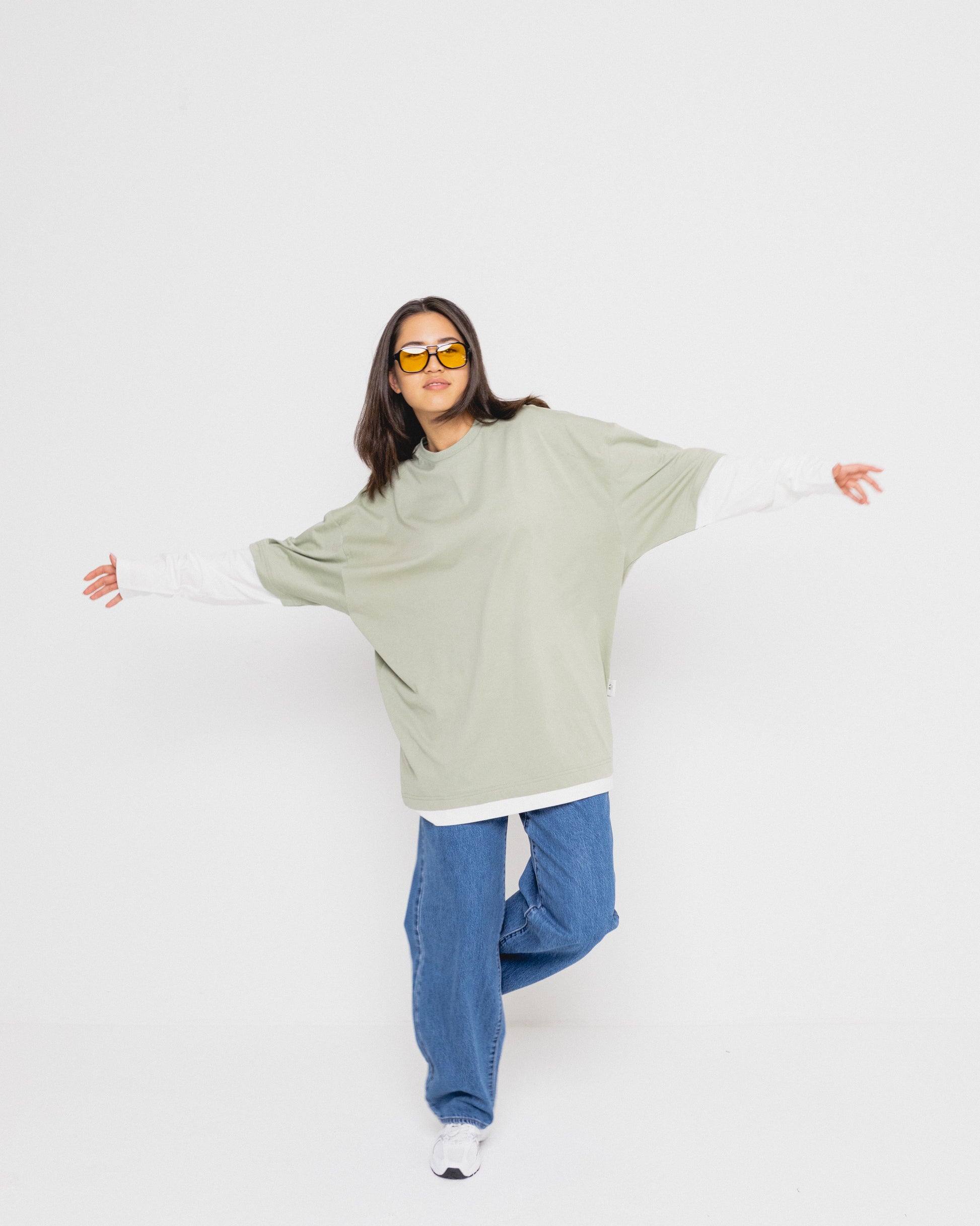 Longsleeve Shirt Milky Matcha Green Women