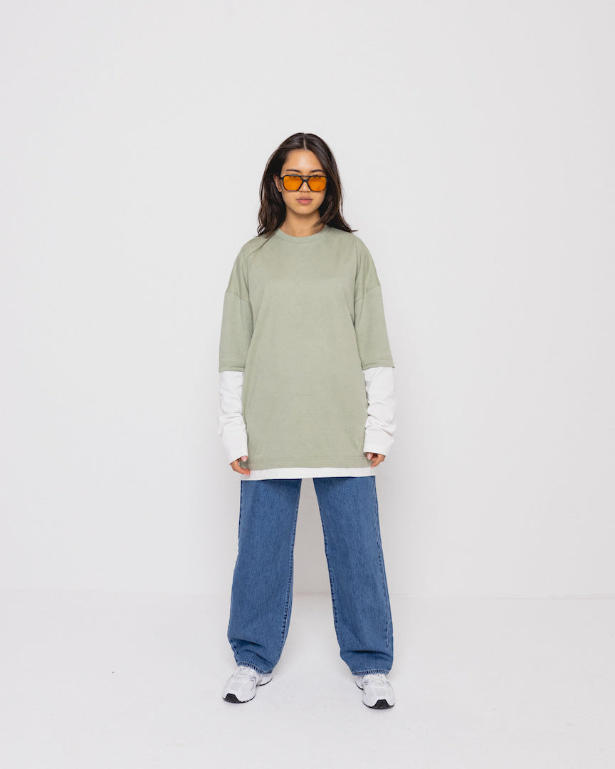 Longsleeve Shirt Milky Matcha Green Women