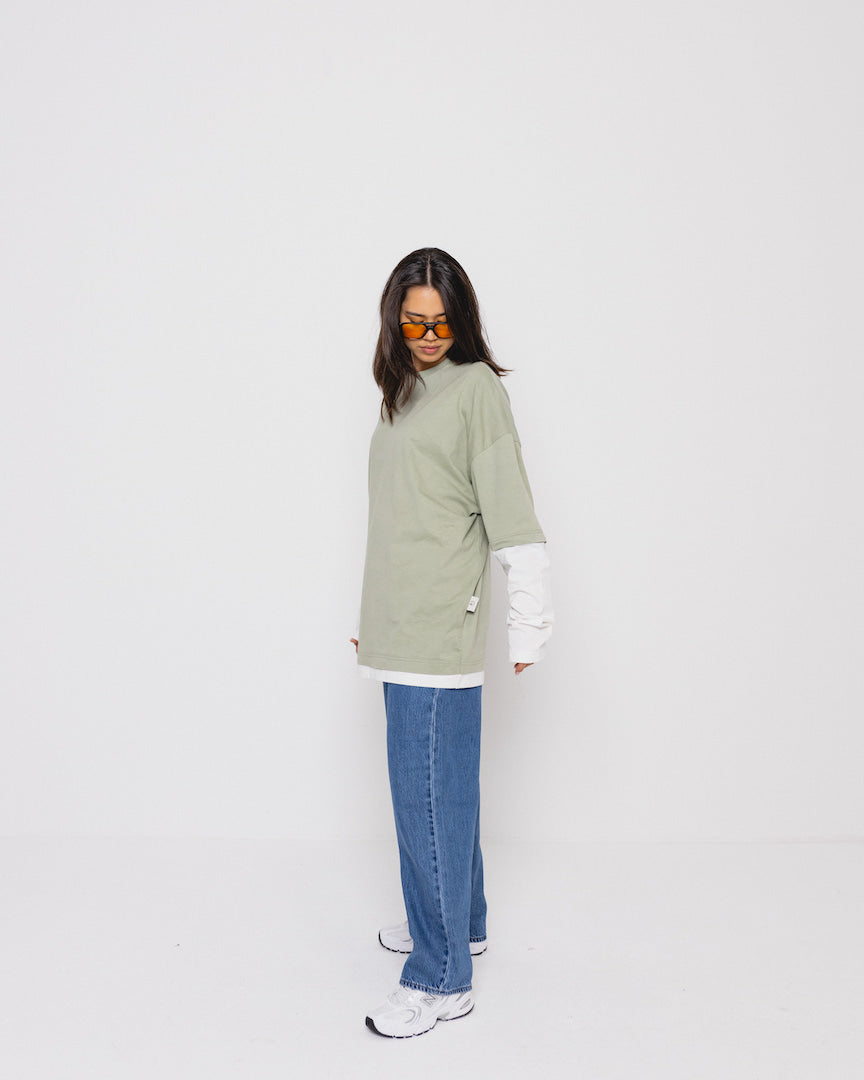 Longsleeve Shirt Milky Matcha Green Women